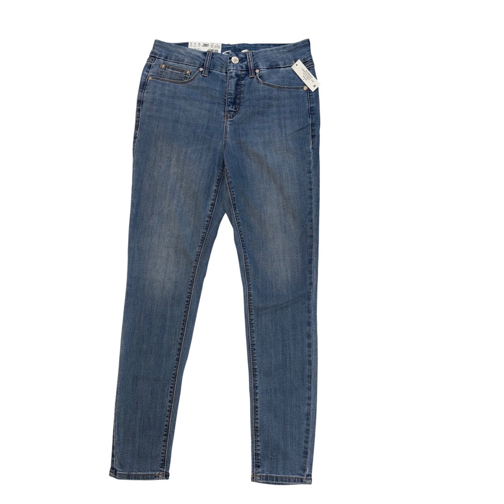 Seven7 Tummyless High Rise Skinny Jeans Oxford Blue  Womens Size‎ 8 NEW
